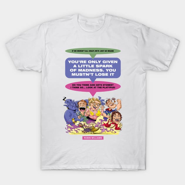 Robin Williams T-Shirt by PLAYDIGITAL2020